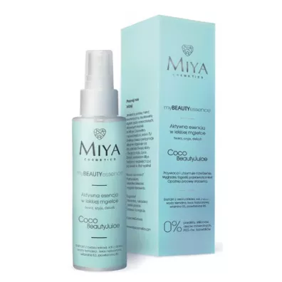 Miya Cosmetics Essence Coco Beauty Juice aktywna esencja w lekkiej mgie�ce twarz szyja dekolt 100 ml