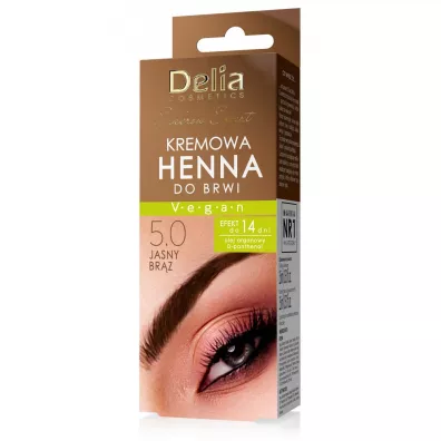 Delia Henna w kremie do brwi 5.0 Jasny Br�z 15 ml