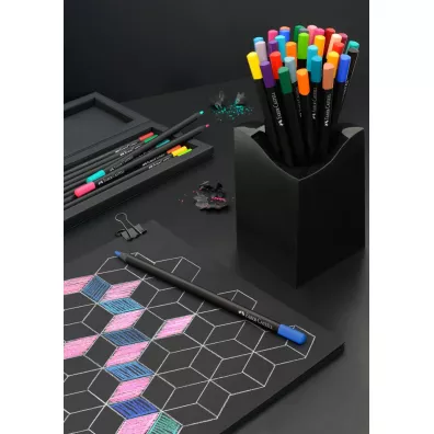 Faber-Castell Kredki o��wkowe tr�jk�tne Black Edition 24 szt.
