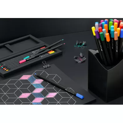 Faber-Castell Kredki o��wkowe tr�jk�tne Black Edition 24 szt.
