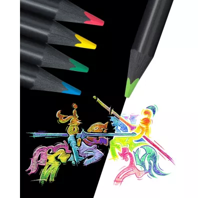 Faber-Castell Kredki o��wkowe tr�jk�tne Black Edition 24 szt.