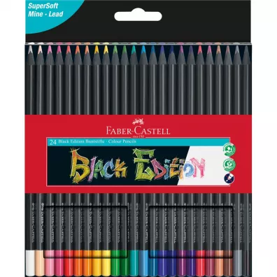 Faber-Castell Kredki o��wkowe tr�jk�tne Black Edition 24 szt.