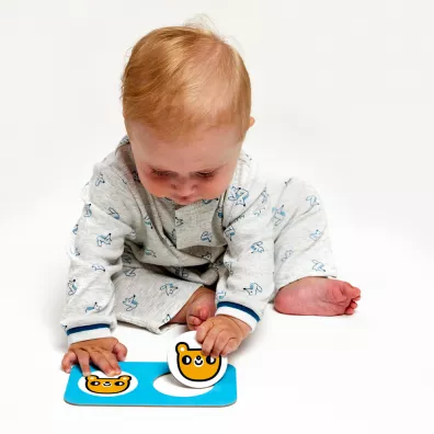 CzuCzu. Puzzle kontrastowe Do pary 12 mies.+ Bright Junior Media