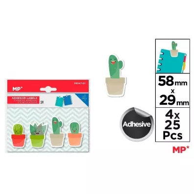 Mp Main Paper Karteczki samoprzylepne kaktusy 4x25szt