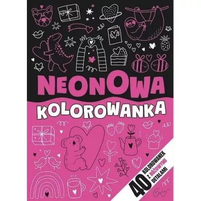 Neonowa kolorowanka rowa