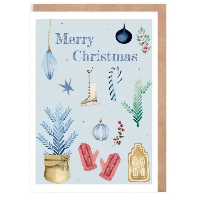 Cardie Kartka Bo�e Narodzenie Merry Christmas + eko koperta