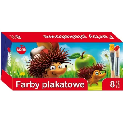 Mona Farby plakatowe 8 x 20 ml