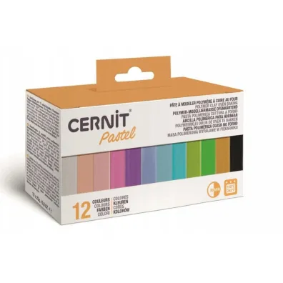 Cernit Modelina kolory pastelowe 12x25g