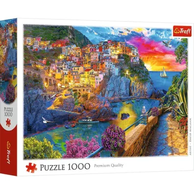 Puzzle 1000 Wieczorny spacer po Cinque Terre TREFL