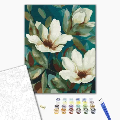 Brushme Malowanie po numerach - Delikatno�� kwiat�w 40x50cm