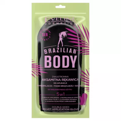 Eveline Cosmetics Brazil Body r�kawica do samoopalacza Czarna