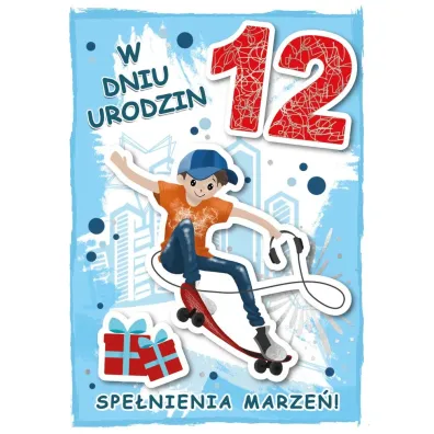 Armin Style KARNET URODZINY 12 B6 Z KOP AS GM-1101 FOL