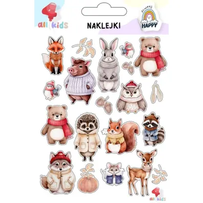 All4Kids Naklejki dla dzieci Zwierz�ta zimowe