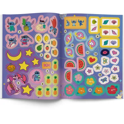 Stitch. 100 brokatowych naklejek