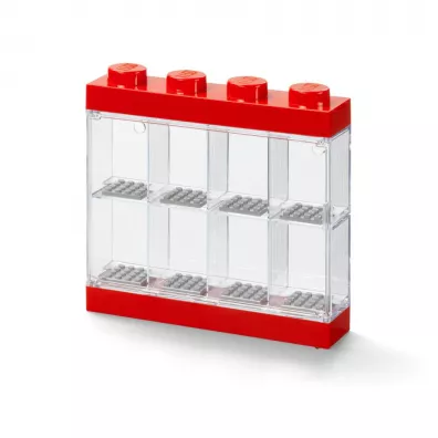 Gablotka na 8 minifigurek LEGO Czerwona