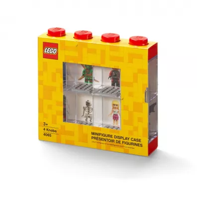 Gablotka na 8 minifigurek LEGO Czerwona