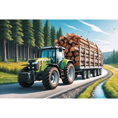 Puzzle 100 el. Ci�gnik le�ny Trefl
