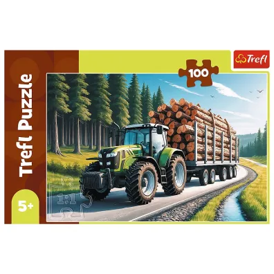 Puzzle 100 el. Ci�gnik le�ny Trefl