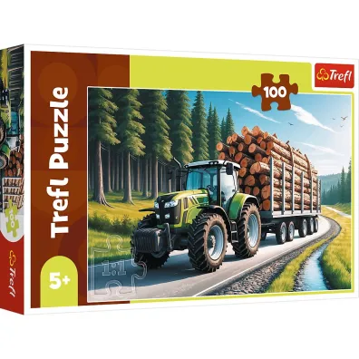 Puzzle 100 el. Ci�gnik le�ny Trefl