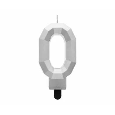 Godan wieczka Cyfra 0 - Diament metalik 7.6cm