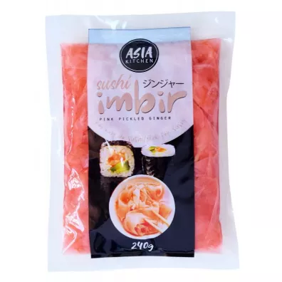 Asia Kitchen Imbir marynowany r�owy w saszetce 240 g