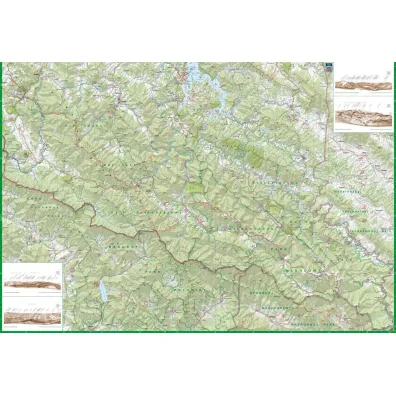 Bieszczady i G�ry Sanocko-Turcza�skie; papierowa mapa turystyczna 1:65 000