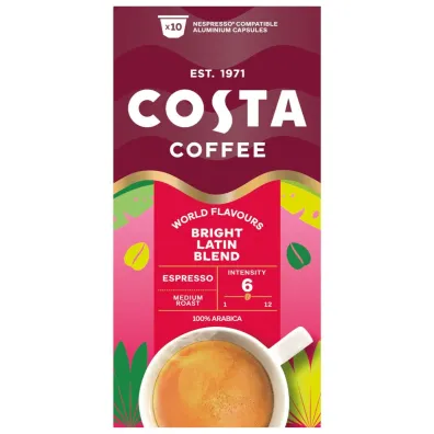 Costa Coffee Kawa w kapsu�kach The Bright Blend Espresso 10 szt.
