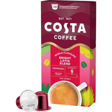 Costa Coffee Kawa w kapsu�kach The Bright Blend Espresso 10 szt.