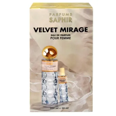 Saphir Zestaw Velvet Mirage Woda perfumowana + Woda perfumowana mini 200 ml + 30 ml