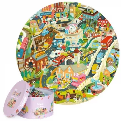 Puzzle okr�g�e 150 el. �ycie w mie�cie Boppi