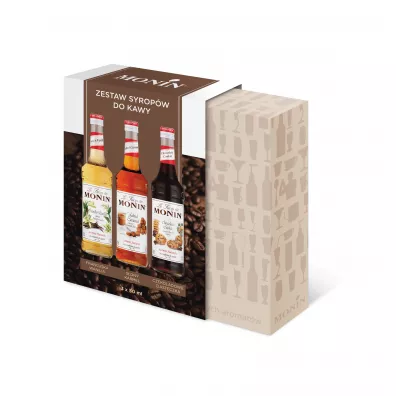 Monin Zestaw Mini syrop�w do kawy 3 x 50 ml