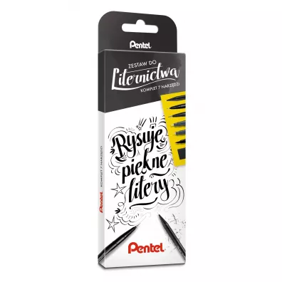 Pentel Zestaw do liternictwa 7 elementw