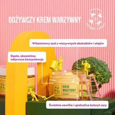 Mydlarnia 4 Szpaki Odywczy krem warzywny do twarzy 50 ml