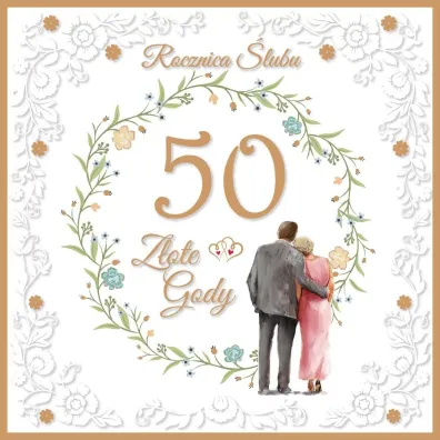 AbCard Kartka z okazji 50 rocznicy �lubu KWR01