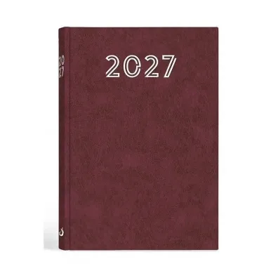 Terminarz 2027 A5 standard bordowy - pr zb