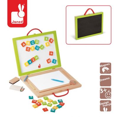 Magnetyczna walizeczka tablica 4w1 Janod