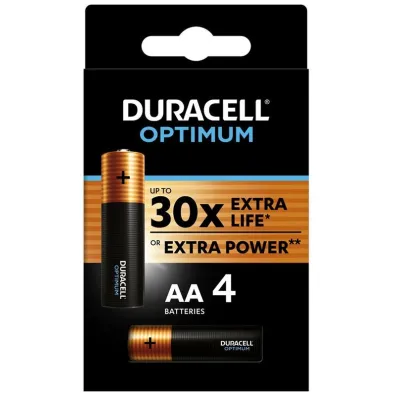 Duracell Baterie Optimum AA LR6 blister 4 szt.
