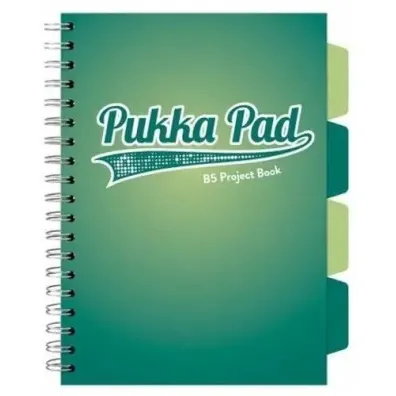 Pukka Pad Project Book B5 Dark Teal Turkusowy kratka, 80g 100 kartek