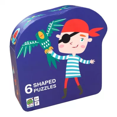 Puzzle dla dzieci w ozdobnym pude�ku 48 el. 6 uk�adanek. Pirat Barbo Toys