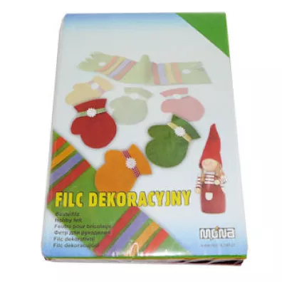 Mona Filc do dekoracji Bambino 5 arkuszy ciemnofioletowy ciemnofioletowy 20 x 30 cm