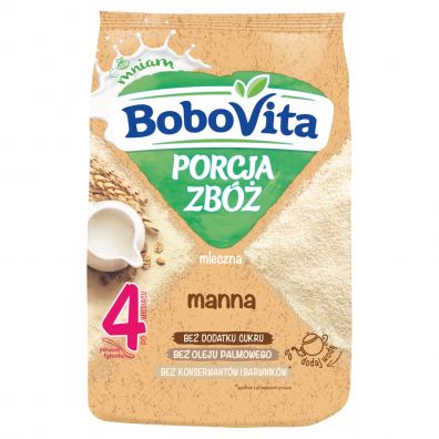 BoboVita Porcja Zb Kaszka mleczna manna po 4 miesicu 210 g