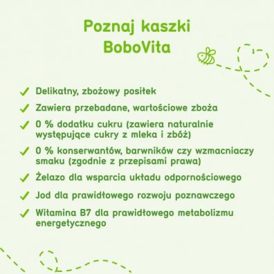 BoboVita Porcja Zb Kaszka mleczna manna po 4 miesicu 210 g