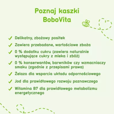 BoboVita Porcja Zb Kaszka mleczna manna po 4 miesicu 210 g