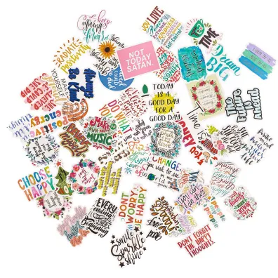 Dalprint Naklejki winylowe - slogany motywacyjne 5-8cm 50 szt.