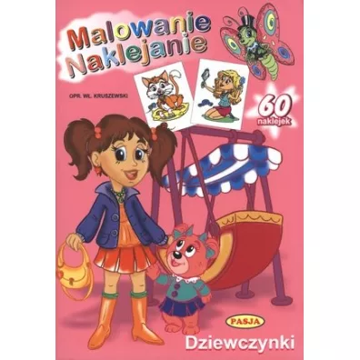 Dziewczynki. Malowanie naklejanie