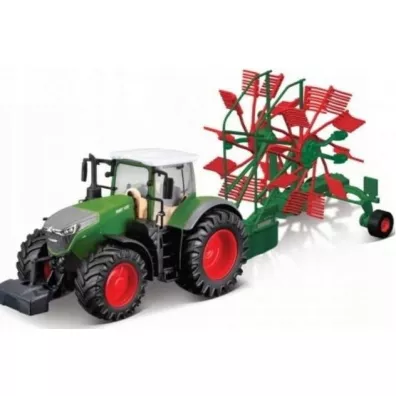 Bburago model fendt 1050 vario with whirl rake 10cm