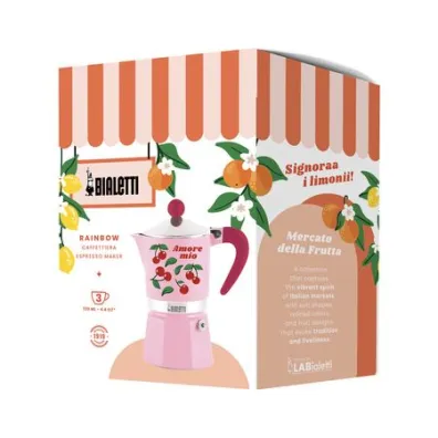 Bialetti Kawiarka Rainbow 3tz Fruit Vibes R�owa