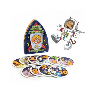 Gra Małpka odlicza Baby Monkey astronaut Kolorowe Baloniki