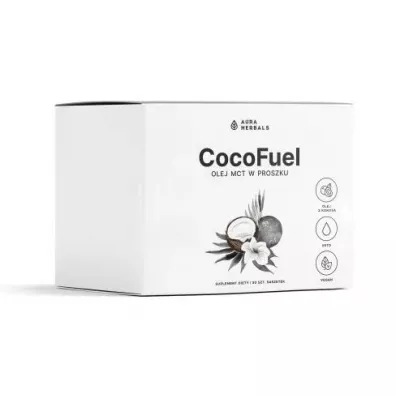 Aura Herbals CocoFuel - Olej MCT proszek w saszetkach Suplement diety 30 szt.