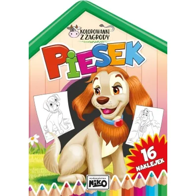 Malowanka 205x285 Piesek  naklejki NIKO 565852 NIK - Artur Rajch